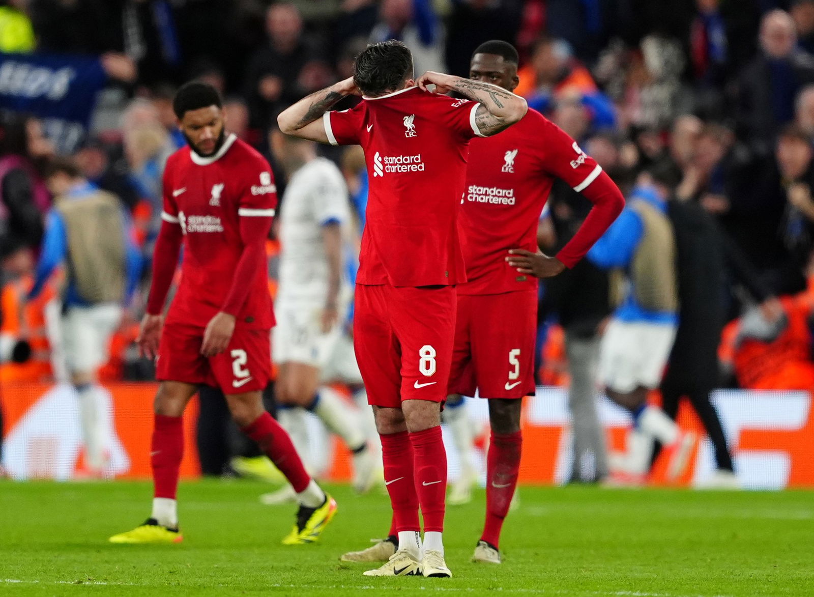 Vége Szoboszlaiék bajnoki álmának? A legrosszabb történt meg az Anfield Road-on