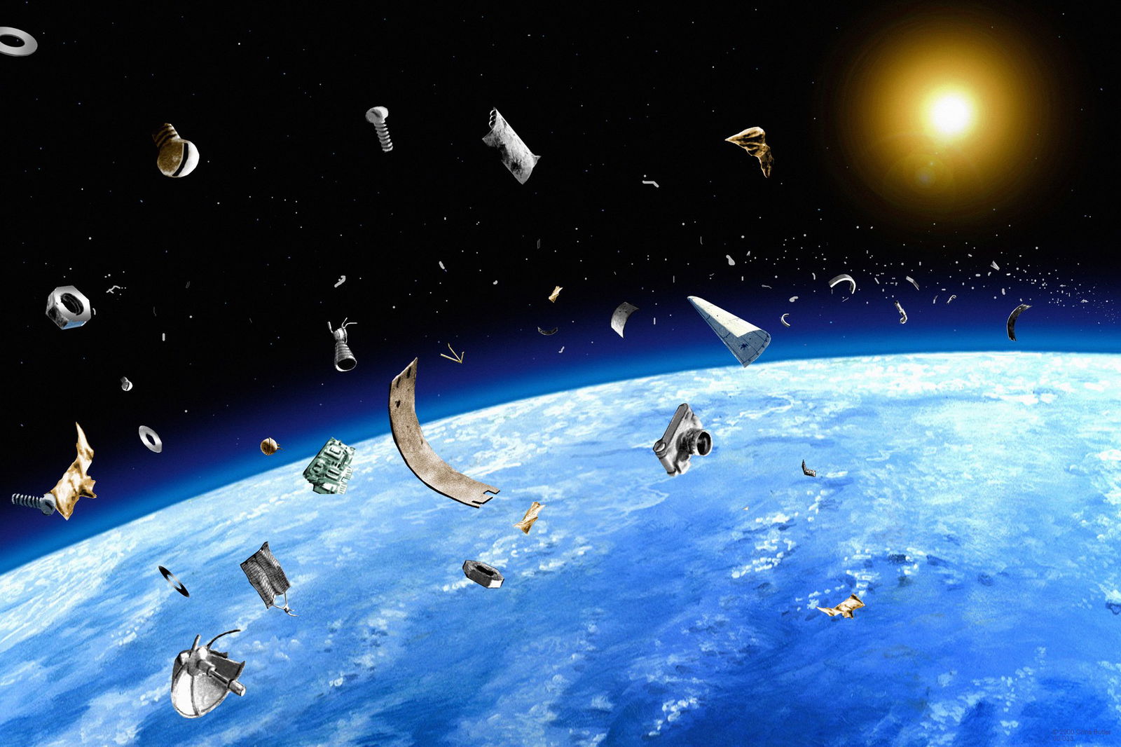 Un gran trozo de basura espacial chocó contra una casa familiar, la NASA explica por qué